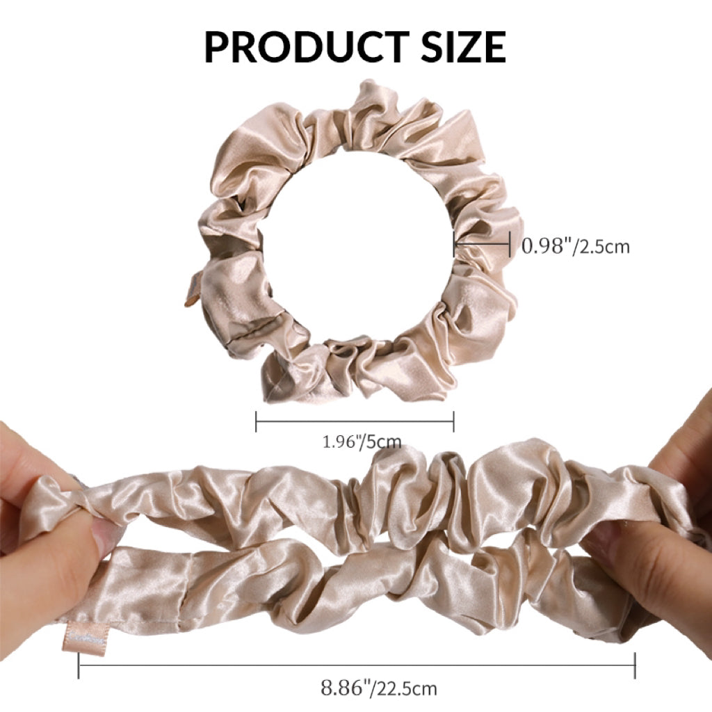 2.5cm Silk Scrunchies 3pcs/sets