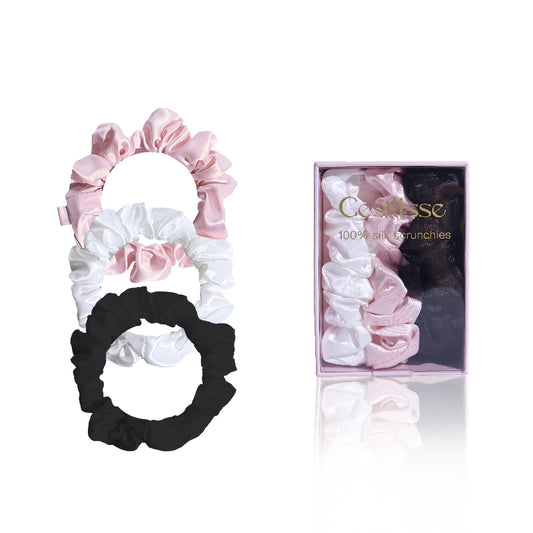 2.5cm Silk Scrunchies 3pcs/sets